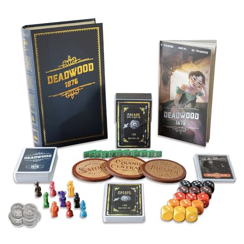 Deadwood 1876 Deluxe Edition Old West Brettspiel aus Gold, Strategie, Geheimnisse und Stehlen Ein Wilder Westen Party-Kartenspiel für Erwachsene und Familie, Spieleabend, 2-9 Spieler ab 14 Jahren von Facade Games