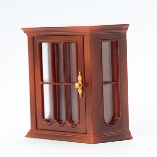 1/12 Scale Dollhouses Möbel Vintage Miniaturwandschrank Für Miniaturpuppenhouses Einstellung Von Displayzubehör von FackLOxc