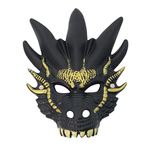 Dragon Head Full Face Maske Halloween Dragon Cosplay Maske Maskerade Dekorationsmaske Für Männer Frauen Erwachsener Cosplay von FackLOxc