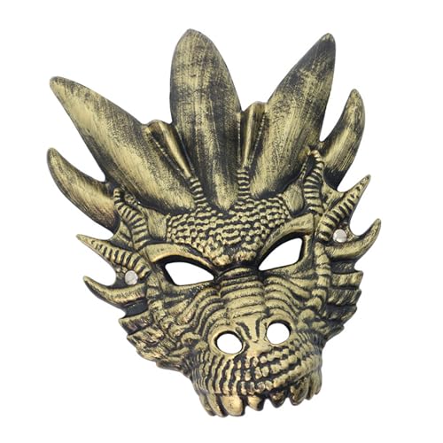 Dragon Head Full Face Maske Halloween Dragon Cosplay Maske Maskerade Dekorationsmaske Für Männer Frauen Erwachsener Cosplay von FackLOxc