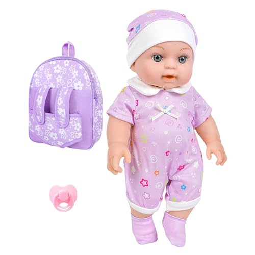 FackLOxc 12 Zoll Baby Wiedergeborene Puppen Mit Rucksack Und Accessoires Schnuller Für Kinderausbildung Und Tröstliches Elternspielzeug FackLOxc 12 Zoll Baby Wiedergeborene Puppen Mit Rucksack Und Accessoires Schnuller Für Kinderausbildung Und Tröstliches Elternspielzeug von FackLOxc