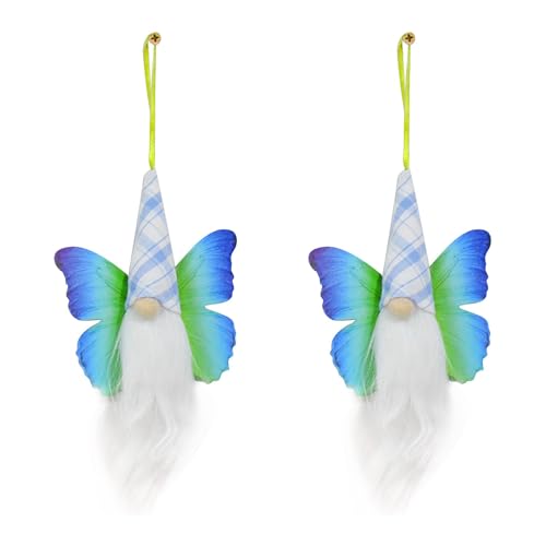 FackLOxc 2pcs Handwerk Butterfly Miniaturpuppen Skandinavische Elfen Finden Dekoration Für Easters Party Supplies von FackLOxc