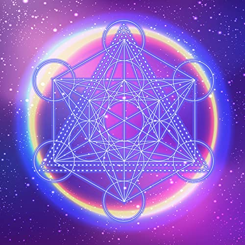 FackLOxc 60x60 cm Tarotkarte Tischdecke Flanell Geometrische Figur Wahrsagung Stoffbrettspiel Orakles Kartenpolster von FackLOxc
