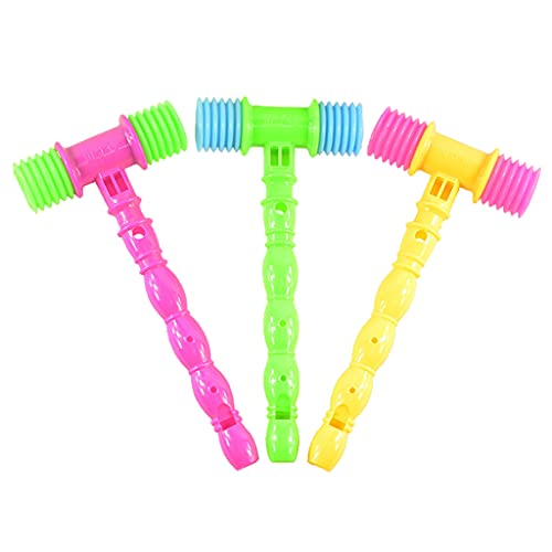 FackLOxc 9in Pochendes Spielzeug Weicher Plastik Hammer Funktionaler Babypfeife Hör Sinn Interaktive Säuglingshandwerksgeschenk von FackLOxc