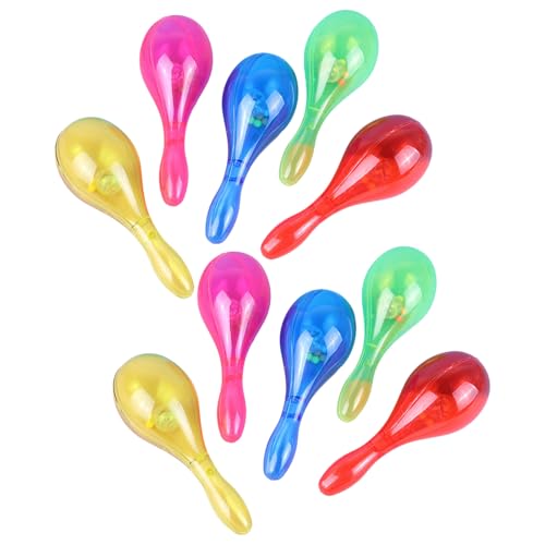 FackLOxc Batteriebetriebene, blinkende, bunte Maracas, 15,2 cm, Musikparty mit 6 dynamischen Lichtern FackLOxc Batteriebetriebene, blinkende, bunte Maracas, 15,2 cm, Musikparty mit 6 dynamischen Lichtern von FackLOxc