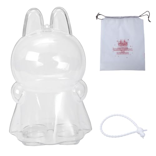 FackLOxc Clear Display Case Figur Schutzhalter Für Labubu Anzeige Walking Model Protektor Staubdicht Mit Hängenden Riemen von FackLOxc