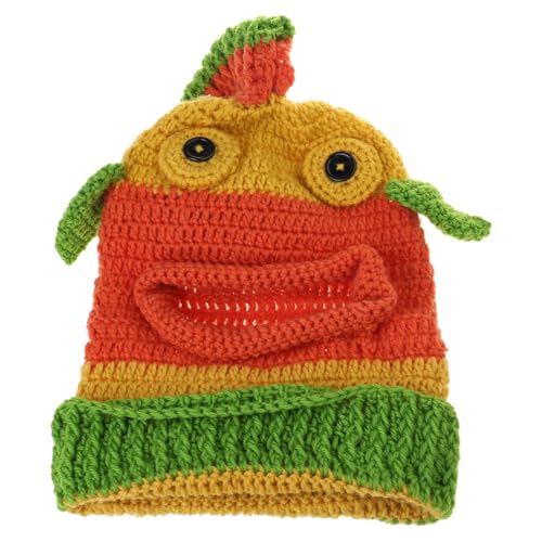 FackLOxc Clownfisch-Hut für Erwachsene, Uni, Winter, warm, gestrickt, Kopfbedeckung, Kostüm-Zubehör, Halloween-Kopfbedeckung FackLOxc Clownfisch-Hut für Erwachsene, Uni, Winter, warm, gestrickt, Kopfbedeckung, Kostüm-Zubehör, Halloween-Kopfbedeckung von FackLOxc
