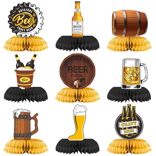 FackLOxc Deutsches Bierfest Tischdeko Set von 9 bayerischen Waben-Mittelstücken tragbar für Oktoberfest-Feier FackLOxc Deutsches Bierfest Tischdeko Set von 9 bayerischen Waben-Mittelstücken tragbar für Oktoberfest-Feier von FackLOxc
