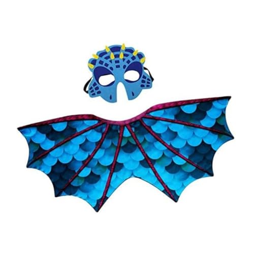 FackLOxc Dinosaurier-Umhang für Kinder, Drachenflügel, Umhang für Kinder, Dinosaurier, Cosplay, Zubehör für Jungen, Mädchen, Geburtstag, Halloween von FackLOxc