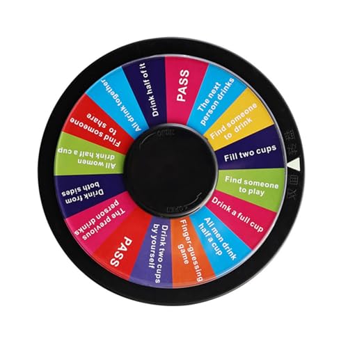 FackLOxc Doppelseitiges Acryl Trinkspiel Roulettes Rad Rotierende Spielspinner Für Partys KTV Entertainment FackLOxc Doppelseitiges Acryl Trinkspiel Roulettes Rad Rotierende Spielspinner Für Partys KTV Entertainment von FackLOxc