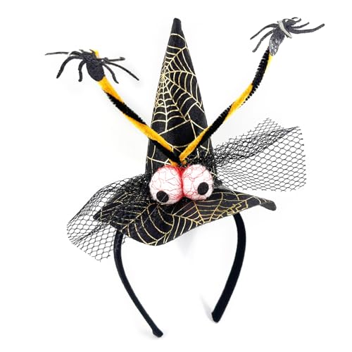 FackLOxc Gothic Witch Spiders Haarband Für Halloween Erwachsene Kid Festive Stirnband Frühling Kopfbedeckung Party Dekoration Accessoires FackLOxc Gothic Witch Spiders Haarband Für Halloween Erwachsene Kid Festive Stirnband Frühling Kopfbedeckung Party Dekoration Accessoires von FackLOxc