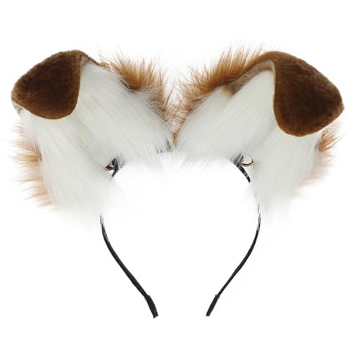 FackLOxc Haarreif mit pelzigen Ohren, Plüsch, Animationsrequisiten, Kopfschmuck, Damen-Zubehör, elektrisches Stirnband FackLOxc Haarreif mit pelzigen Ohren, Plüsch, Animationsrequisiten, Kopfschmuck, Damen-Zubehör, elektrisches Stirnband von FackLOxc