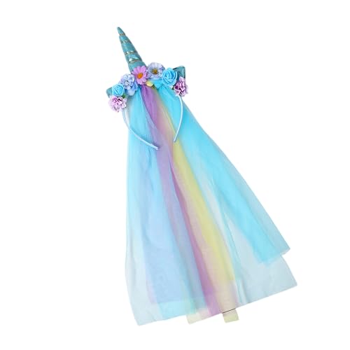 FackLOxc Horn Regenbogen Blume Stirnband Halloween Kopfbedeckung Halloween Party Foto Requisiten Blume Party Kopfbedeckung Cosplay Zubehör FackLOxc Horn Regenbogen Blume Stirnband Halloween Kopfbedeckung Halloween Party Foto Requisiten Blume Party Kopfbedeckung Cosplay Zubehör von FackLOxc