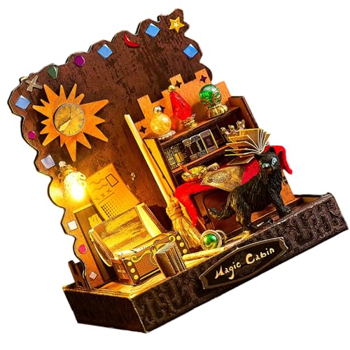 FackLOxc Klassisches Handwerk Model House Kits Miniaturgebäude Set Für Hobbyisten Mit LED Licht Für Wohnzimmer Schlafzimmer Dekore FackLOxc Klassisches Handwerk Model House Kits Miniaturgebäude Set Für Hobbyisten Mit LED Licht Für Wohnzimmer Schlafzimmer Dekore von FackLOxc