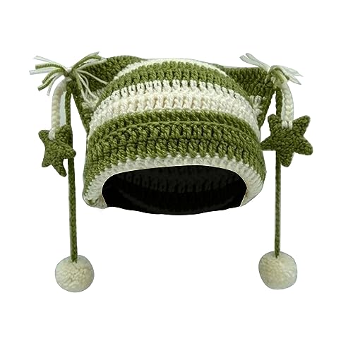 FackLOxc Mädchen Strick Hasse Osterfoto Requisite Süße Gestreifte Hutkostüm Cool Gestricktes Gestreifte Dekorationen von FackLOxc