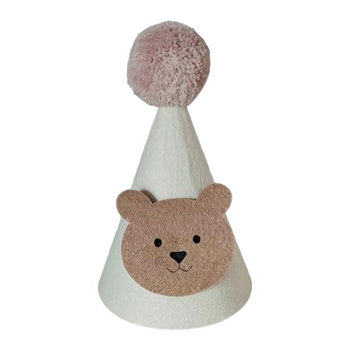 FackLOxc Niedlicher Bären-Geburtstagshut für Babys, Kleinkinder, Dusche, Party, verstellbare Duschkopfbedeckung FackLOxc Niedlicher Bären-Geburtstagshut für Babys, Kleinkinder, Dusche, Party, verstellbare Duschkopfbedeckung von FackLOxc
