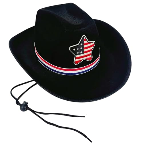 FackLOxc Patriotische Jeans Unisex Western Hat Kostüm Jeans Unabhängigkeitstag Für Musikfestivals von FackLOxc