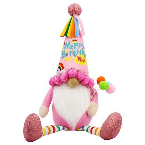 FackLOxc Puppen-Ornament, bunt, schöne Happy Birthdays, Zwerge, Plüschpuppen, Zwerge, Partyzubehör, Kindergeschenk, Dekoration, Zwerge, Zwerge, Plüschpuppen von FackLOxc