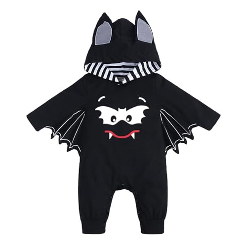 FackLOxc Säuglingsfledermaus Kostüm Mit Kapuze Jumpsuit Neugeborenen Fledermaus Cosplay Strampler Für Den Ersten Halloween Baumwoll Spielanzug Für Baby Jungen Mädchen FackLOxc Säuglingsfledermaus Kostüm Mit Kapuze Jumpsuit Neugeborenen Fledermaus Cosplay Strampler Für Den Ersten Halloween Baumwoll Spielanzug Für Baby Jungen Mädchen von FackLOxc