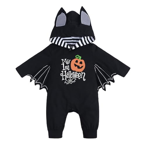 FackLOxc Säuglingsfledermaus Kostüm Mit Kapuze Jumpsuit Neugeborenen Fledermaus Cosplay Strampler Für Den Ersten Halloween Baumwoll Spielanzug Für Baby Jungen Mädchen FackLOxc Säuglingsfledermaus Kostüm Mit Kapuze Jumpsuit Neugeborenen Fledermaus Cosplay Strampler Für Den Ersten Halloween Baumwoll Spielanzug Für Baby Jungen Mädchen von FackLOxc
