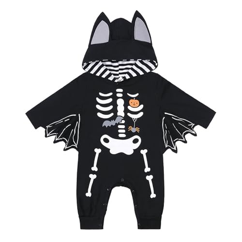FackLOxc Säuglingsfledermaus Kostüm Mit Kapuze Jumpsuit Neugeborenen Fledermaus Cosplay Strampler Für Den Ersten Halloween Baumwoll Spielanzug Für Baby Jungen Mädchen FackLOxc Säuglingsfledermaus Kostüm Mit Kapuze Jumpsuit Neugeborenen Fledermaus Cosplay Strampler Für Den Ersten Halloween Baumwoll Spielanzug Für Baby Jungen Mädchen von FackLOxc
