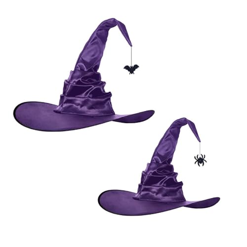 FackLOxc Set Von 2 Eleganten Hexenhut Zarte Anhänger Hexenhüte Für Maskerade Spinnen Erwachsene Cosplay Kostümzubehör FackLOxc Set Von 2 Eleganten Hexenhut Zarte Anhänger Hexenhüte Für Maskerade Spinnen Erwachsene Cosplay Kostümzubehör von FackLOxc