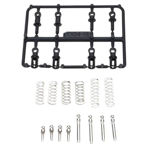 FackLOxc Stoßdämpfer Metall Vorne Heckdämpfer Accessoires Für 1/18 Drifting Car LDRC A86 LD1801 LD1802 LD1803 LD1804 A01/02 von FackLOxc