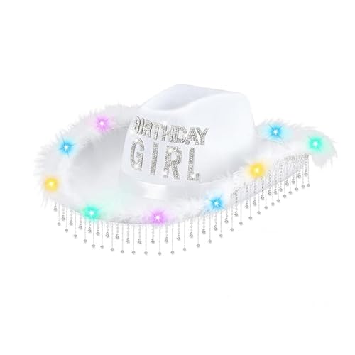 FackLOxc Unisex Geburtstag Cowgirl Mit Glitzernden Quasten Und Farbenfrohen Blinkenden Leichten Leichten Pelz Trim Cowgirl Für Festival FackLOxc Unisex Geburtstag Cowgirl Mit Glitzernden Quasten Und Farbenfrohen Blinkenden Leichten Leichten Pelz Trim Cowgirl Für Festival von FackLOxc