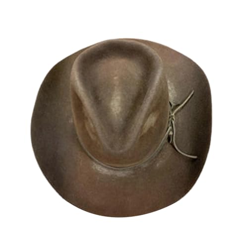 FackLOxc Wolle Für Erwachsene Unisex Winter Warme Formelle Veranstaltung Fedoras Stage Show Requisiten Western Kostüm Kopfbedeckung FackLOxc Wolle Für Erwachsene Unisex Winter Warme Formelle Veranstaltung Fedoras Stage Show Requisiten Western Kostüm Kopfbedeckung von FackLOxc