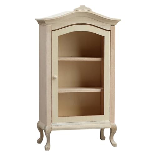 Holzkabinett Spielzeugfigur Display Model Realistische Vintage Dolls House Treend Girls Geschenkrealistischer Kabinett von FackLOxc