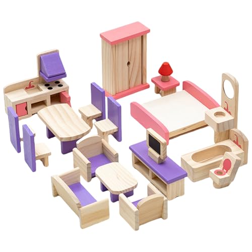 Holzpuppenhouses Möbel Mit Puppen Und Realistischer Raumszene Display Accessoires Für Kinder Rollenspiele Holzpuppenhouses Möbel Mit Puppen Und Realistischer Raumszene Display Accessoires Für Kinder Rollenspiele von FackLOxc