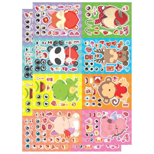 Kinder Puzzle Aufkleber Cartoon Thema Aufkleber Jungen Mädchen Cartoon Kätzchen Tieraufkleber Puzzle von FackLOxc