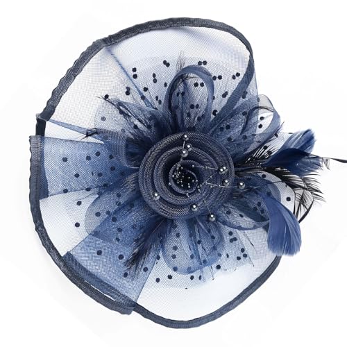 Mesh Federed Fascinator 1920er Kostüm Kopfbedeckung Für Frauen Themen Event Ideal Für Kirchen Und Cocktailpartys von FackLOxc