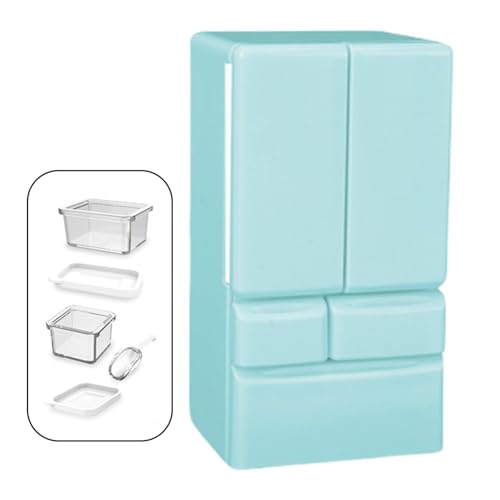 Plastik Miniatur Kühlschrankmodell Figur Spielzeug Für Kinder So Tun Spiele Spiel 1/12 Dollhouses Szene Display Dekoration von FackLOxc