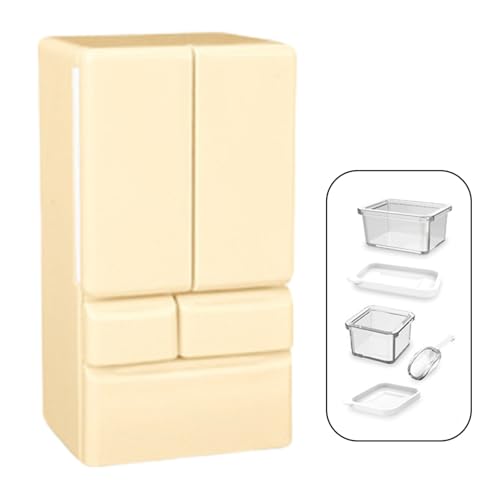 Plastik Miniatur Kühlschrankmodell Figur Spielzeug Für Kinder So Tun Spiele Spiel 1/12 Dollhouses Szene Display Dekoration von FackLOxc
