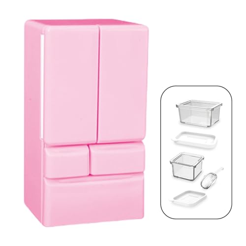 Plastik Miniatur Kühlschrankmodell Figur Spielzeug Für Kinder So Tun Spiele Spiel 1/12 Dollhouses Szene Display Dekoration von FackLOxc