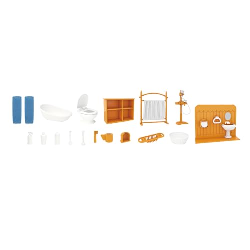 Realistische Miniaturmöbelset Küche/Badezimmer/Wohnzimmer/Schlafzimmer Szenenzubehör Für 1/12 Skala Dollhouses von FackLOxc