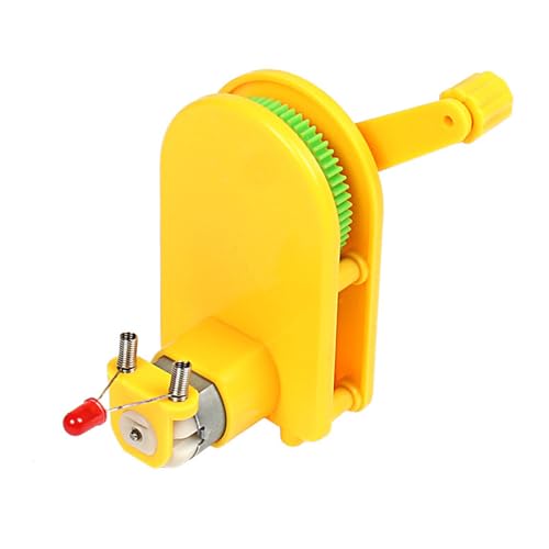 Tragbarer Handgeschnittener Stromerzeuger Handheld Kurbelgenerator Wissenschaft Experimente STEM BUILDY Toy Für Student Teen von FackLOxc