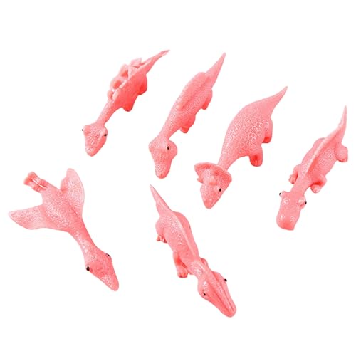 6 Stück Dinosaurier-Fingerspielzeug, dehnbarer Finger, fliegender Dinosaurier, lustiges Gummi, dehnbar, Flick-Gummi, Tiere, fliegender Dinosaurier, Partyzubehör, Geschenktüte Schöne (Pink, One Size) 6 Stück Dinosaurier-Fingerspielzeug, dehnbarer Finger, fliegender Dinosaurier, lustiges Gummi, dehnbar, Flick-Gummi, Tiere, fliegender Dinosaurier, Partyzubehör, Geschenktüte Schöne (Pink, One Size) von Factorys