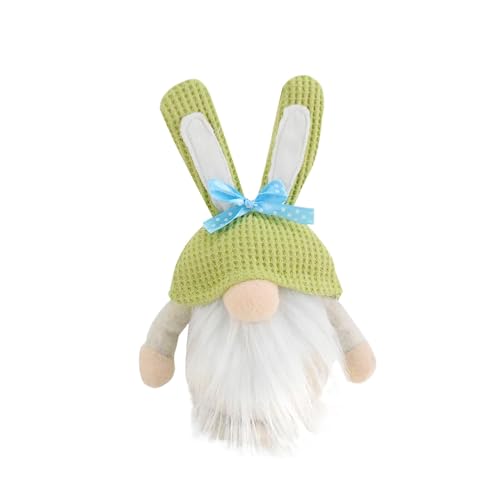 Factorys 1pc Frühling Gesichtslose Puppe Ostern Grüne Zwerge Ostern Zwerge Ostern Dekorative Puppe Ornamente Oktopus Kuscheltier (A, One Size) von Factorys