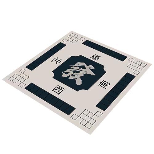 Factorys Die Mahjong-Tischdecke ist rutschfest verschleißfest mit exquisiten Mustern, die die Spielatmosphäre verbessern. Sie ist leicht zu reinigen langlebig Sammelkartenspiele (Dark Gray, One Size) von Factorys