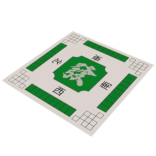 Factorys Die Mahjong-Tischdecke ist rutschfest verschleißfest mit exquisiten Mustern, die die Spielatmosphäre verbessern. Sie ist leicht zu reinigen langlebig Sammelkartenspiele (Green, One Size) von Factorys