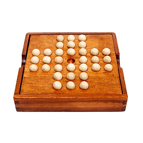 Factorys Hölzernes klassisches unabhängiges Kinderpuzzle Single Aristocrat Tabletop Game Chess Kong Mingqi (Brown, One Size) von Factorys