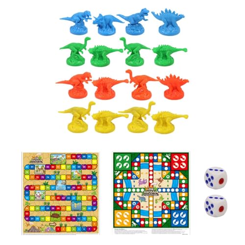 Factorys Toy Lustiges Dinosaurier-Break-Through-Desktop-Puzzlespiel-, Dinosaurier-fliegendes Schachspielzeug für die Reise Lernuhren (Sky Blue, One Size) von Factorys