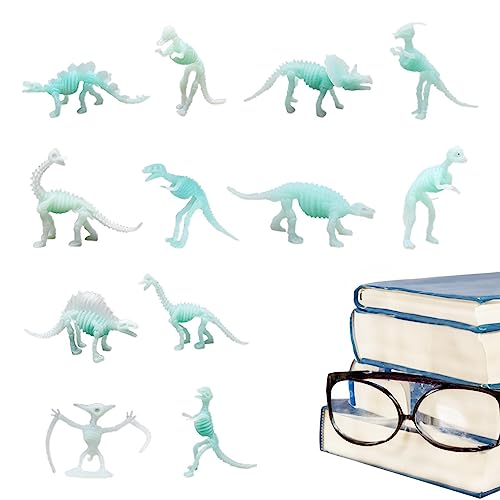 FacynMini Dinosaurier, Dinosaurier, die im Dunkeln leuchten | Einzigartiges Lernspielzeug, Dinosaurier, PVC, Tierstatue Simulation für Frauen, von Facynde