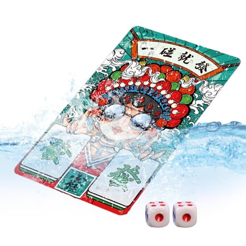 Facynde Mahjong-Reiseset,Mahjong-Spielkarten,146 Stück/Set Mahjong-Spielkarten | Wasserdichtes Handheld-Poker, chinesisches Mah-Jongg, verdickte Mahjong-Spielkarten für Pokerspiel, Reisen, Zuhause, von Facynde
