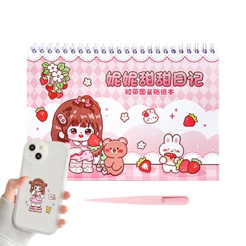 Facynde Prinzessin-Aufkleber, Cartoon-Mädchen-Aufkleber | Scrapbook-Mädchen-Cartoon-Aufkleber-Set | ästhetische Belohnungsaufkleber für Wandkunst, Grußkarte, Laptop, Handyhülle von Facynde