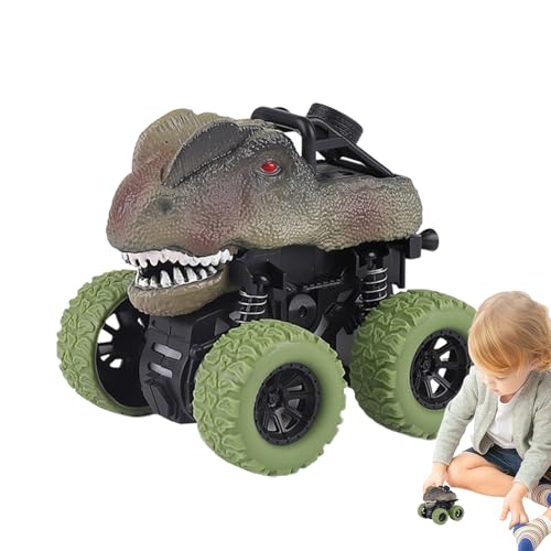 Facynde Reibungsbetriebene Autos - Pädagogische Dino-Trägheitsautos,Tierautospielzeug für Kinder Jungen und Mädchen im Alter von 3–8 Jahren, Reibungsspielzeug, Dinosaurierspielzeug, Geschenke für von Facynde
