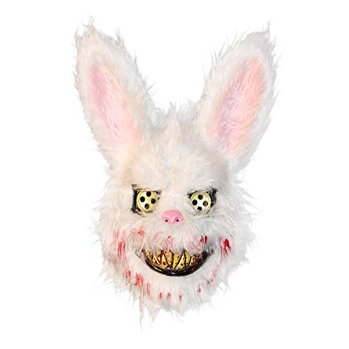 Halloween Bloody Rabbit Mask Halloween Hasenmaske Böse Blutige Kaninchen Gruselige Masken Für Kinder Erwachsene von Facynde