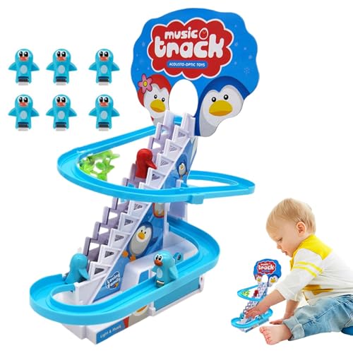 Rutschbahn-Spielzeug, Pinguin-Rennset, Elektrisches Pinguin-Treppen-Gleitschienenspielzeug, Tierisches Klettertreppenspielzeug für Geburtstag, Schulanfang, Halloween, Weihnachten Rutschbahn-Spielzeug, Pinguin-Rennset, Elektrisches Pinguin-Treppen-Gleitschienenspielzeug, Tierisches Klettertreppenspielzeug für Geburtstag, Schulanfang, Halloween, Weihnachten von Facynde